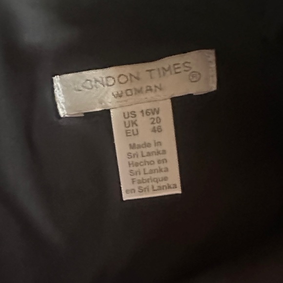 London Times Black Midi Dress - Picture 4 of 4